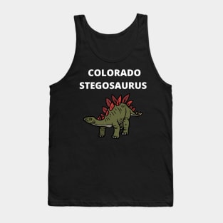 COLORADO STEGOSAURUS THE STATES OFFICIAL DINOSAUR Tank Top